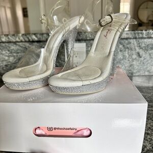 The Shoe Fairy Glittering ICONIC OLYMPIAN rhinestone Heels